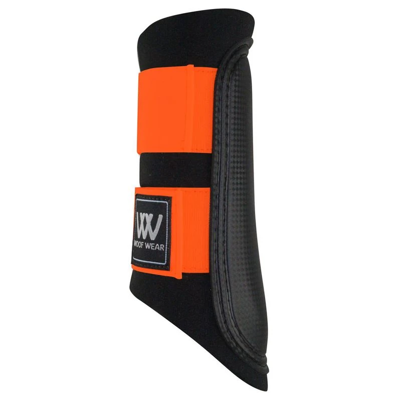 Woof Wear Sport Brushing Boot - Black/Orange 1 Woof Wear Sport Brushing Boot - Black/Orange