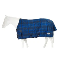 Pessoa Alpine 1200D Turnout Blanket 180g - Navy/Black Plaid