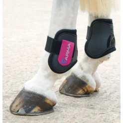 Shires ARMA Fetlock Boots - Black/Raspberry
