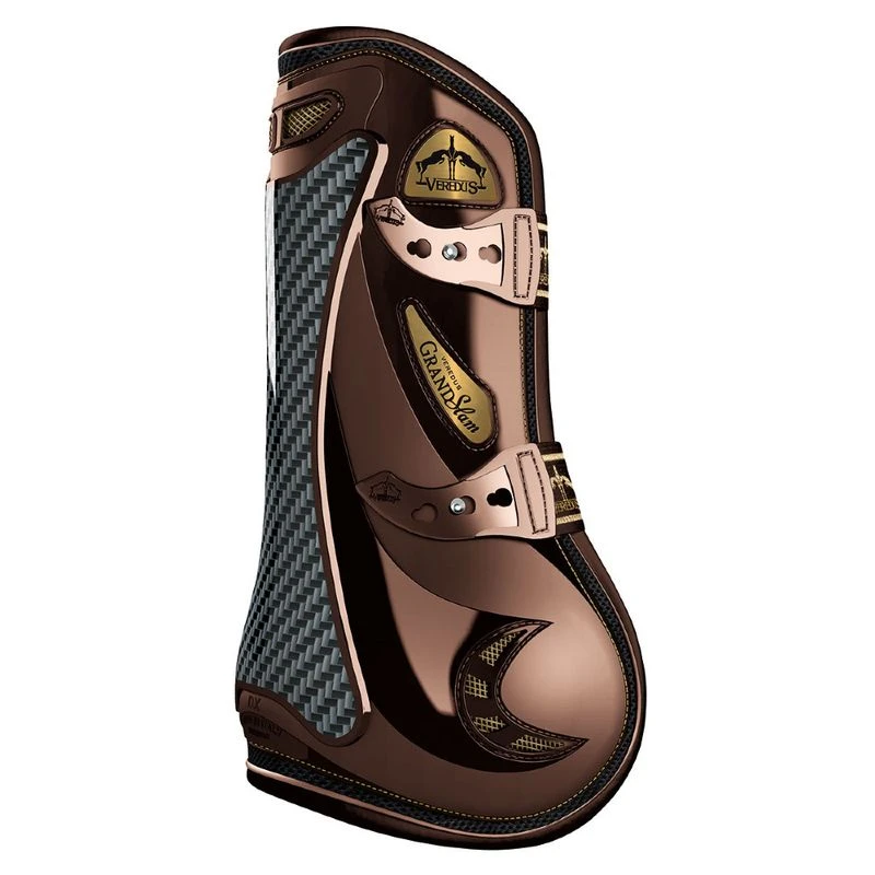 Veredus GrandSlam Vento CARBGel Front Boots - Brown/Gold 2 Veredus GrandSlam Vento CARBGel Front Boots - Brown/Gold - Image 2