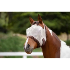 Kensington Fly Mask W/Plush Fleece Trim - Desert Sand