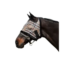 Kensington Fly Mask W/Plush Fleece Trim - Deluxe Black
