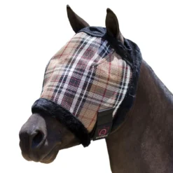 Kensington Mini Fly Mask W/Plush Fleece Trim - Deluxe Black -Cheap Equine Nest Store 342205 800 800