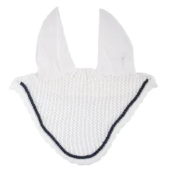 Horze River Ear Net - White/Peacoat Dark Blue