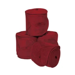 Weatherbeeta Fleece Bandage 4 Pack - Maroon