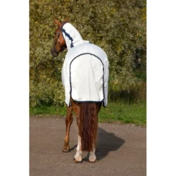 Rambo Natura Summer Sheet - White/Navy -Cheap Equine Nest Store 399852 800 800