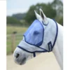 Bucas Buzz-Off Deluxe Fly Mask - Silver/Navy