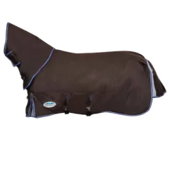 Weatherbeeta Comfitec Ultra Cozi II Detach-a-Neck Heavy - Charcoal/Blue/White -Cheap Equine Nest Store 414196 800 800
