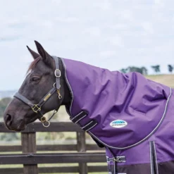 Weatherbeeta Comfitec Plus Dynamic Neck Rug Medium/Lite - Purple/Black
