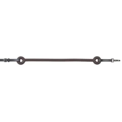 Camelot Rubber Rod Side Reins - Brown