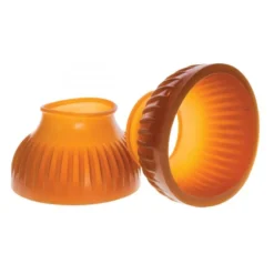 Saxon Ribbed Pull On Bell Boots - Gum