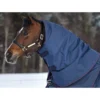 Rambo Optimo Stable Hood 200g - Navy/Burgundy/Teal/Navy