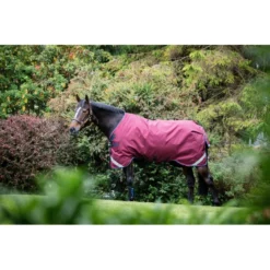 Rambo Original Turnout W/Leg Arches 0g - Burgundy/Burgundy/Teal/Navy -Cheap Equine Nest Store 446540 800 800