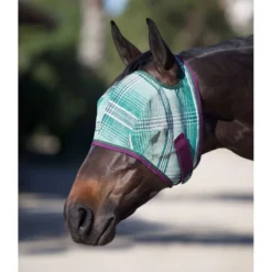 Kensington Signature Fly Mask W/Web Trim - Imperial Jade