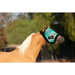 Kensington Pony Fly Mask W/Plush Fleece Trim - Atlantis