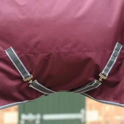 Weatherbeeta Comfitec Plus Dynamic II Detach-A-Neck Lite - Maroon/Grey/White -Cheap Equine Nest Store 447634 800 800
