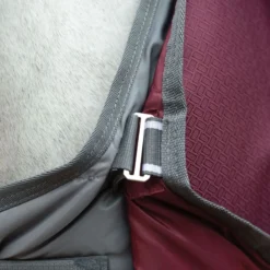 Weatherbeeta Comfitec Plus Dynamic II Detach-A-Neck Lite - Maroon/Grey/White -Cheap Equine Nest Store 447636 800 800
