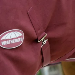 Weatherbeeta Sherpa Fleece Cooler Standard Neck - Maroon/White -Cheap Equine Nest Store 470438 800 800