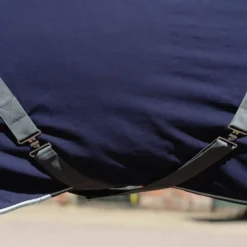 Weatherbeeta Cotton Show Sheet With Surcingles II Standard Neck - Dark Blue/Grey/White -Cheap Equine Nest Store 470528 800 800