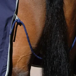 Weatherbeeta Cotton Show Sheet With Surcingles II Standard Neck - Dark Blue/Grey/White -Cheap Equine Nest Store 470529 800 800