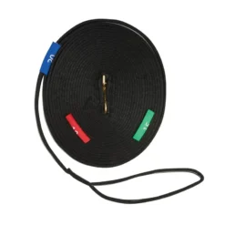 Kincade Two Tone Lunge Line With Circle Markers - Black/Grey