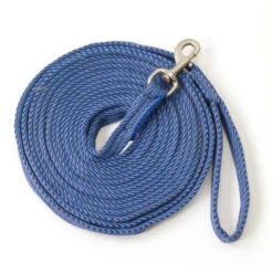 Centaur Cushion Padded Lunge Line - Cobalt/Grey