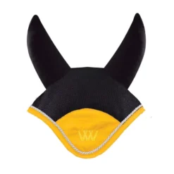 Woof Wear Ergonomic Ear Net - Black/Sunshine Yellow
