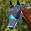 Weatherbeeta Comfitec Deluxe Fine Mesh Mask W/Nose - Navy/Turquoise