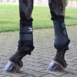 Back On Track 3-D Mesh Splint Boots W/Fur - Black -Cheap Equine Nest Store 539988 800 800