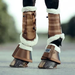 B Vertigo Drew Fleece Lined Brushing Boots - Cub Brown -Cheap Equine Nest Store 544529 800 800