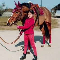 Horze Ella Pony Ear Net - Anemone Dark Pink -Cheap Equine Nest Store 545128 800 800