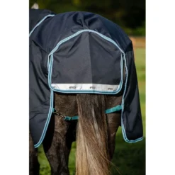 Amigo Bravo 12 Plus Turnout 250g - Navy/Aqua/Turquoise -Cheap Equine Nest Store 556212 800 800