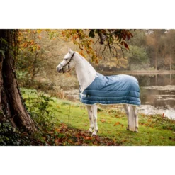 Horseware Eco Liner 200g - Teal Eco Print/Grey