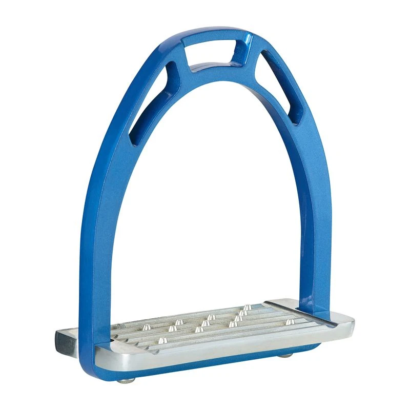 B Vertigo Aluminium Stirrups - Silver/Blue 1 B Vertigo Aluminium Stirrups - Silver/Blue