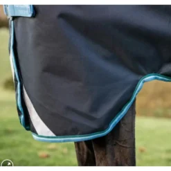 Amigo Bravo 12 Plus Disc Closure Turnout Bundle - Navy/Turquoise/Aqua/Blue -Cheap Equine Nest Store 591475 800 800