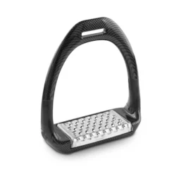 Royal Rider Carbon Flex Stirrups - Black/Stainless Steel Pad