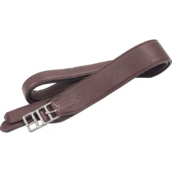 M. Toulouse Comfort Width Double Leather Stirrup Leathers - Chocolate