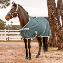 Horze Trixi Pony Fleece Cooler Blanket - Goblin Blue -Cheap Equine Nest Store 649229 800 800
