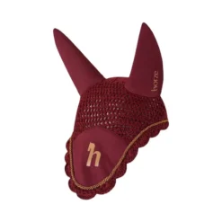 Horze Kenya Ear Net - Rhubarb Dark Red
