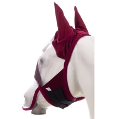 Horze Kenya Long Nose Fly Mask - Rhubarb Dark Red -Cheap Equine Nest Store 659817 800 800