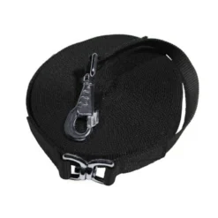 Kensington 30ft Flat Nylon Lunge Line - Black W/Black Nickle