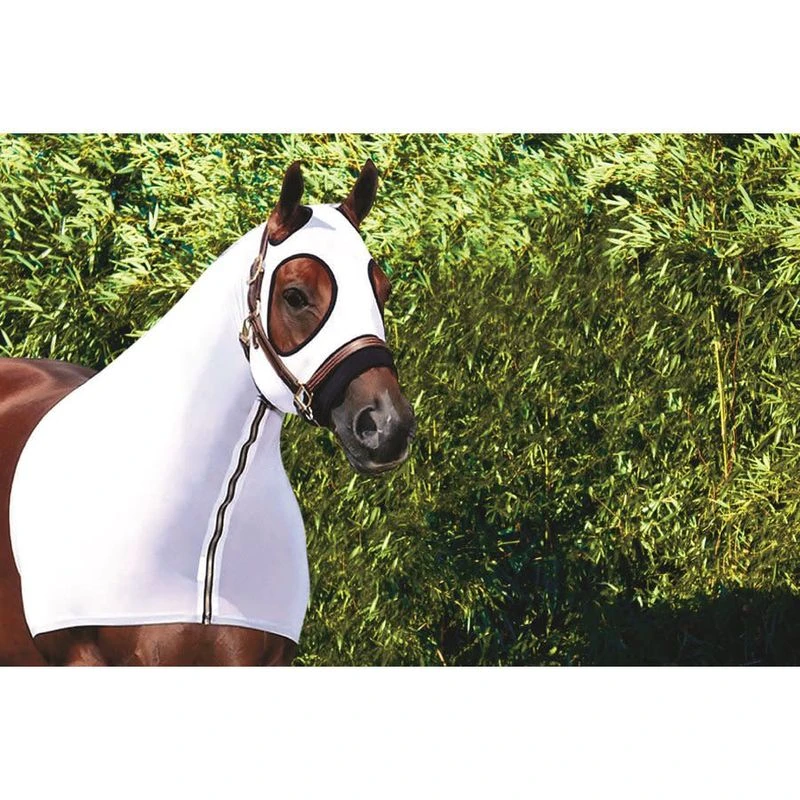 Perri's Mesh Lycra Mane Hood - White 1 Perri's Mesh Lycra Mane Hood - White