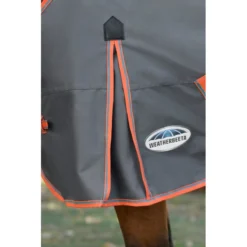 Weatherbeeta Comfitec Essential Plus Detach-A-Neck Medium - Grey/Orange/Blue -Cheap Equine Nest Store 686108 800 800