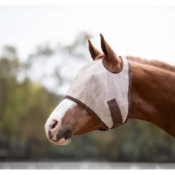 Kensington Fly Mask W/Web Trim & Dual Ear Holes - Desert Sand