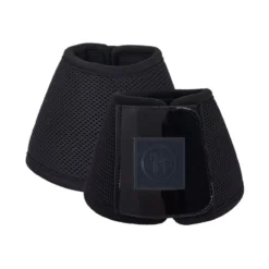 Horze Smoky Twilight Air Mesh Bell Boots - Caviar Black