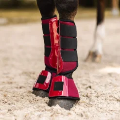 Horze Smoky Twilight Air Mesh Bell Boots - Anemone Dark Pink -Cheap Equine Nest Store 697091 800 800