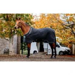 Horseware Autumn Cooler - Black/Aqua/Silver