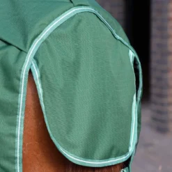 Saxon Defiant 1200D Standard Neck Medium - Hunter Green/White -Cheap Equine Nest Store 707960 800 800